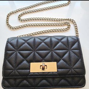Kate Spade Women Black Crossbody Flap Turnlock
